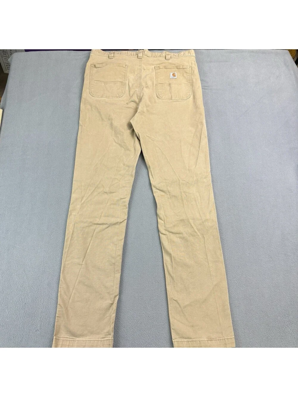 Carhartt Rugby Straight Fit Pants Size 38 (Fit 37x33 in.) Khaki